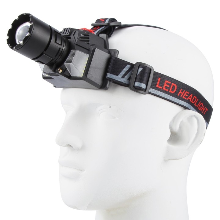 A860B Outdoor Work White Laser Wick Super Bright Sensor Headlamp(Black)