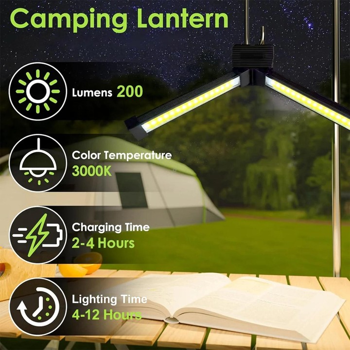 A55 LED Multifunctional Folding Working Light(Black)