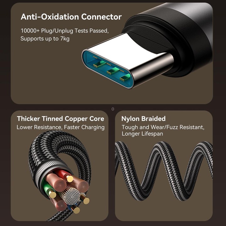 JOYROOM S-A56 EnjoyX Series 60W Type-C to Type-C 90 Degree Fast Charging Data Cable, Length:1.2m(Black)