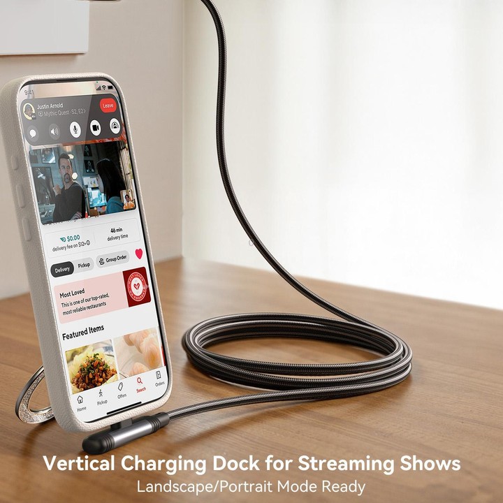 JOYROOM S-A56 EnjoyX Series 3A USB to Type-C 90 Degree Fast Charging Data Cable, Length:1.2m(Black)