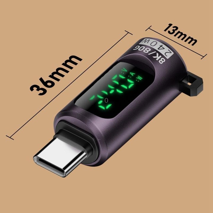240W Type-C to Type-C Digital Display Adapter with Switch(White)