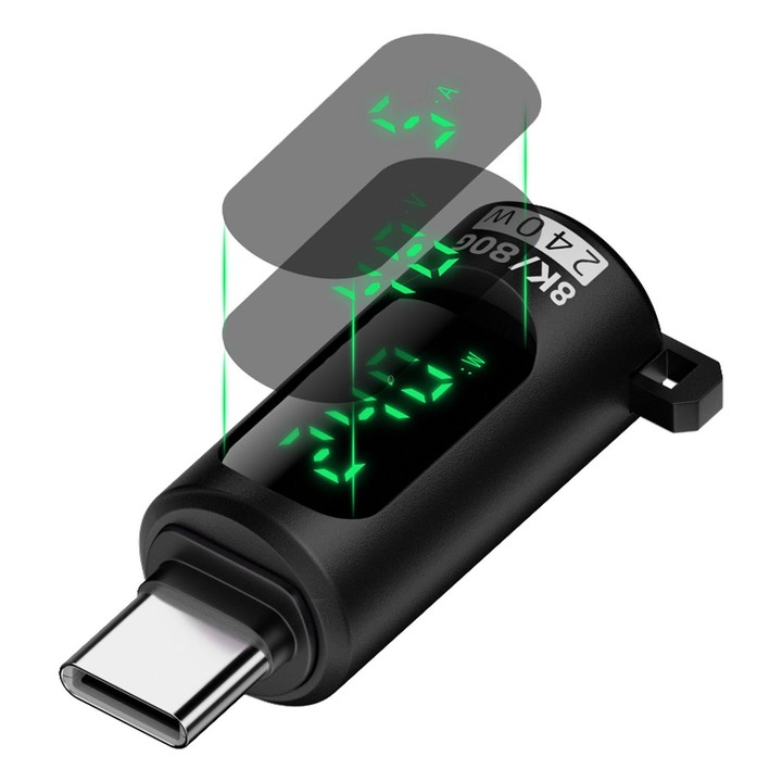 240W Type-C to Type-C Digital Display Adapter with Switch(Black)