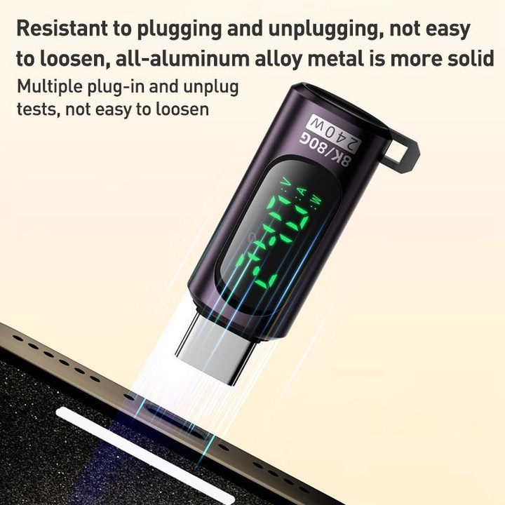 240W Type-C to Type-C Digital Display Adapter with Switch(Black)