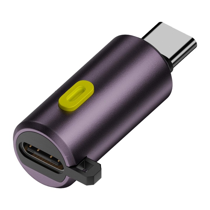 240W Type-C to Type-C Digital Display Adapter with Switch(Grey Purple)