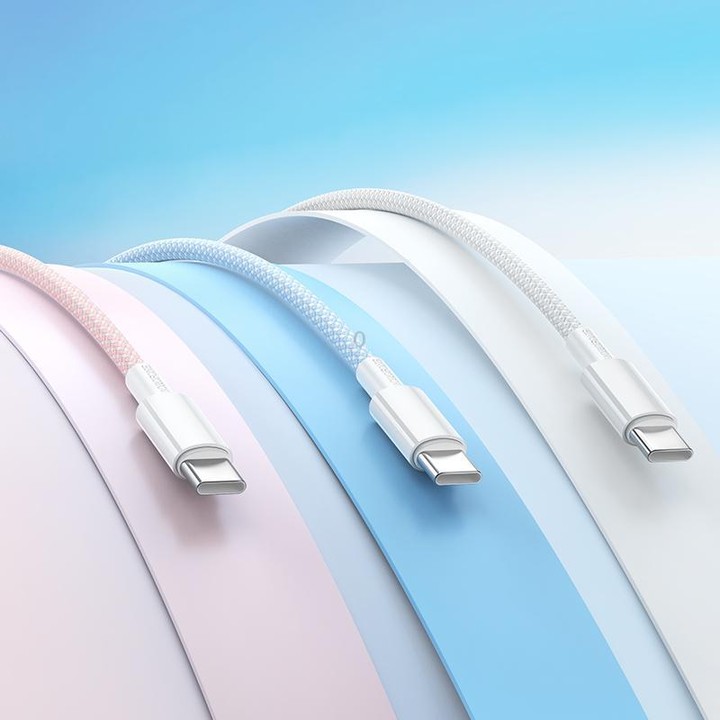 BOROFONE BX117 1m 3A USB to Type-C Source Charging Data Cable(White)