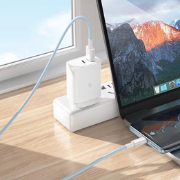 BOROFONE BX117 1m 3A USB to Type-C Source Charging Data Cable(White)