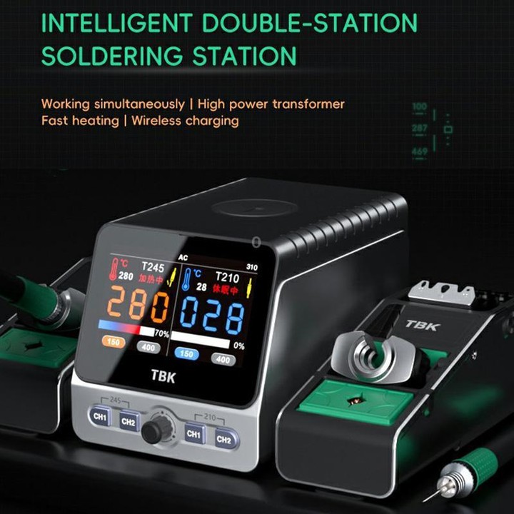 TBK 310 Intelligent Double-station Soldering Station, Plug:AU Plug