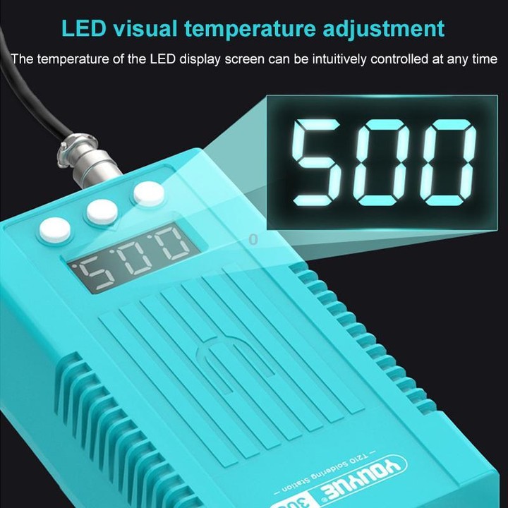 Uyue 8858 Portable Hot Air Gun BGA Desoldering Rework Station, Plug:EU Plug