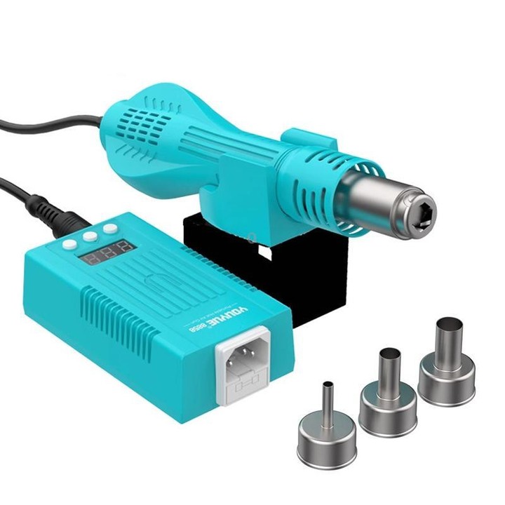 Uyue 8858 Portable Hot Air Gun BGA Desoldering Rework Station, Plug:EU Plug