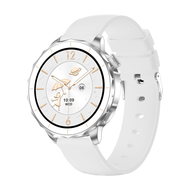HD X2 Mini 1.32 inch AMOLED Screen Smart Watch IP68 Waterproof Support BT Call(Silver)