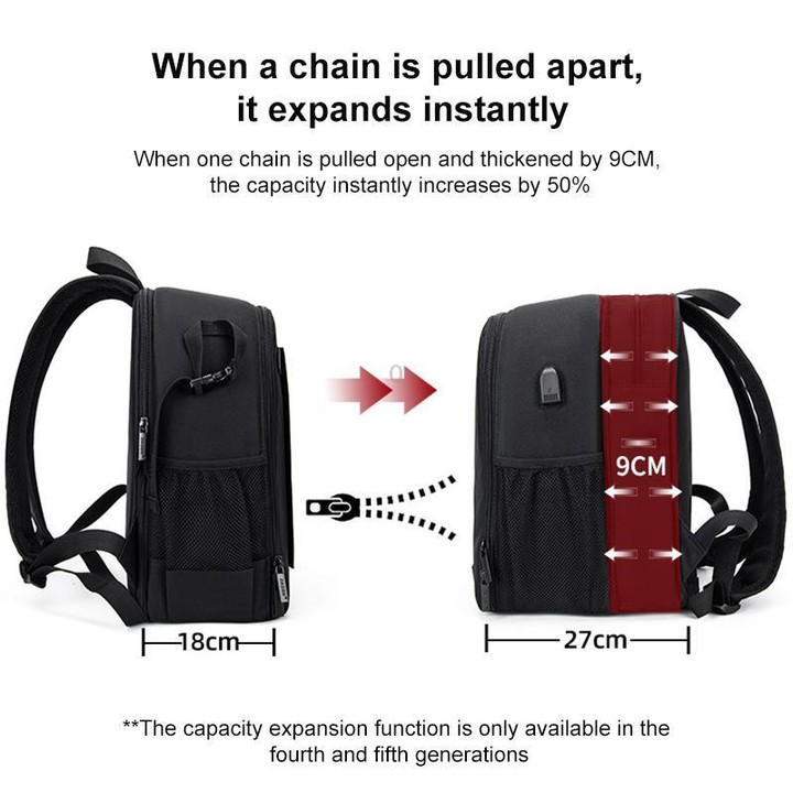 Cwatcun D6 Large II Camera Backpack Outdoor Waterproof Nylon DSLR Photography Bag, Size:32 x 17 x 41.5cm(Black)