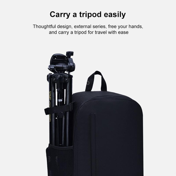 Cwatcun D6 Large II Camera Backpack Outdoor Waterproof Nylon DSLR Photography Bag, Size:32 x 17 x 41.5cm(Black)