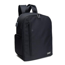 Cwatcun D6 Large II Camera Backpack Outdoor Waterproof Nylon DSLR Photography Bag, Size:32 x 17 x 41.5cm(Black)