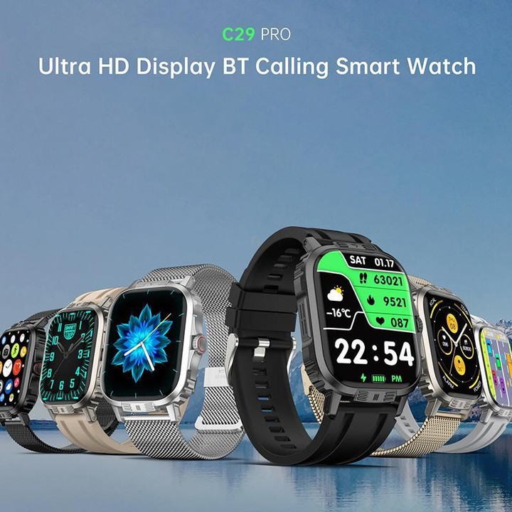 C29 Pro 2.19 inch TFT Screen BT Sports Smart Watch(Silver)