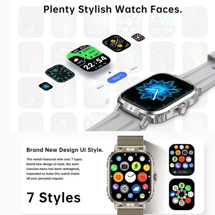 C29 Pro 2.19 inch TFT Screen BT Sports Smart Watch(Silver)
