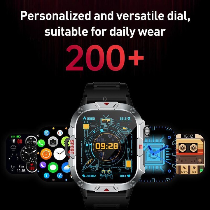 C40 Pro 2.19 inch TFT Screen BT Outdoor Sports Smart Watch Support Heart Rate Monitoring(Apricot)