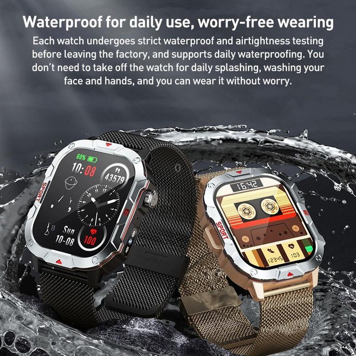 C40 Pro 2.19 inch TFT Screen BT Outdoor Sports Smart Watch Support Heart Rate Monitoring(Apricot)