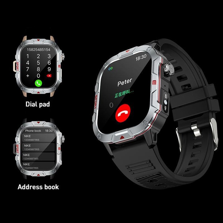 C40 Pro 2.19 inch TFT Screen BT Outdoor Sports Smart Watch Support Heart Rate Monitoring(Apricot)
