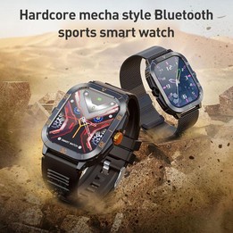 C50 Pro 2.19 inch TFT Screen BT Outdoor Sports Smart Watch Support Heart Rate Monitoring(Black White)