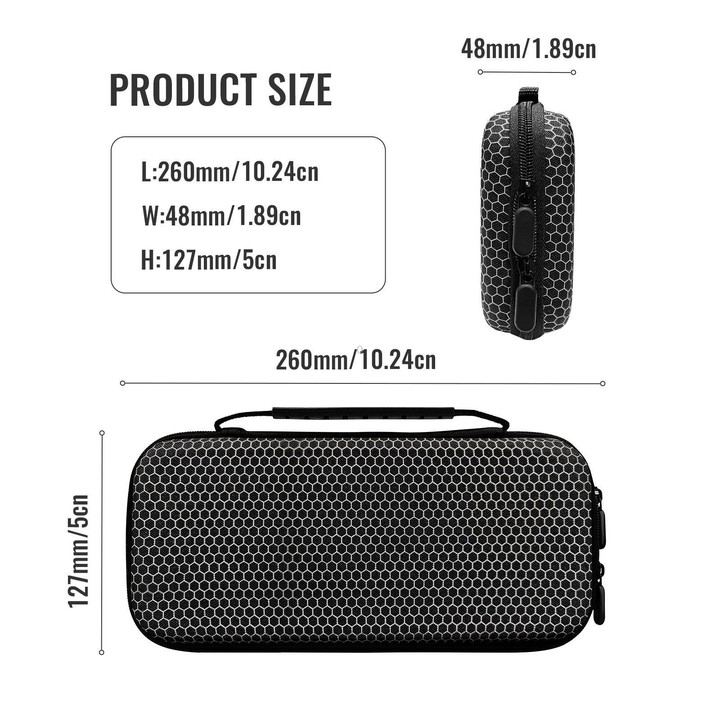 For Nintendo Switch 2 EVA Shockproof Portable Storage Handbag(Black)