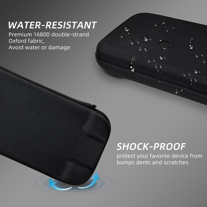 For Nintendo Switch 2 EVA Portable Shockproof Waterproof Portable Game Console Storage Bag(Black)