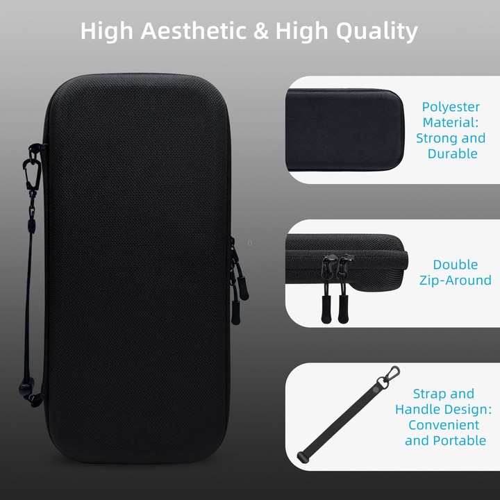 For Nintendo Switch 2 EVA Portable Shockproof Waterproof Portable Game Console Storage Bag(Black)