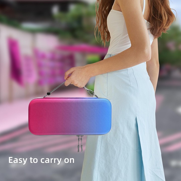 For Nintendo Switch 2 EVA Portable Shockproof Waterproof Portable Game Console Storage Bag(Red Blue)