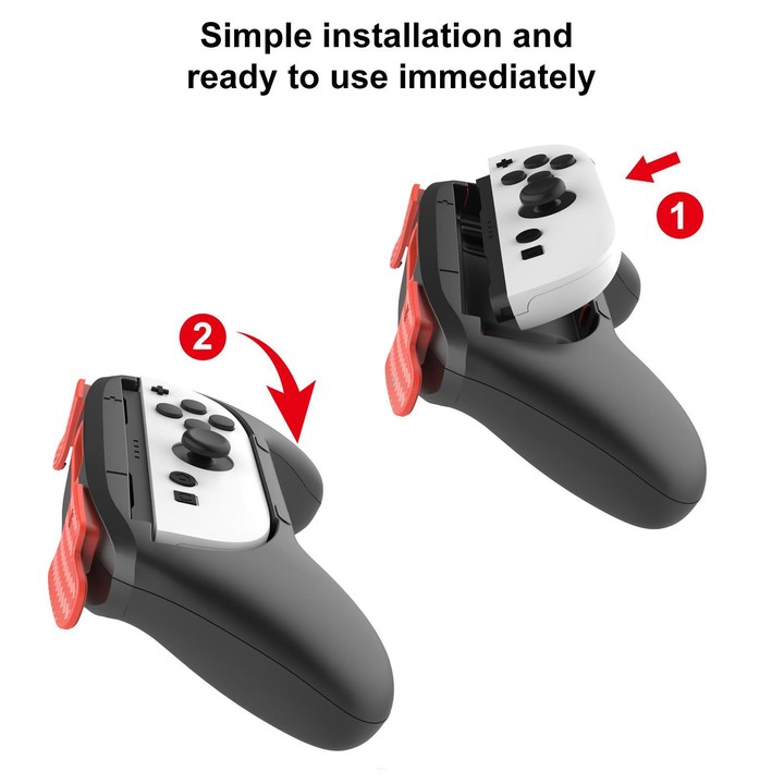 For Nintendo Switch 2 2pcs Game Handle Sports Grip(Color Key Red and Blue)