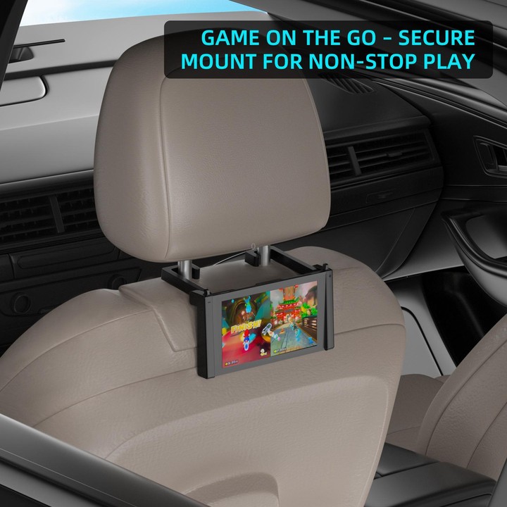 For Nintendo Switch 2 JYS-NS2299 2 in 1 Adjustable Car Game Console Holder(Black)