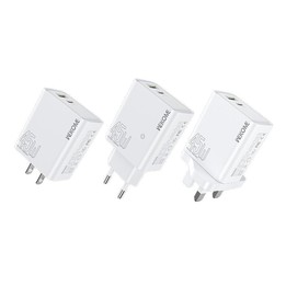 UK Plug WK WP-U64 45W Kinkong Flash Charge USB+Type-C Port Fast Charger