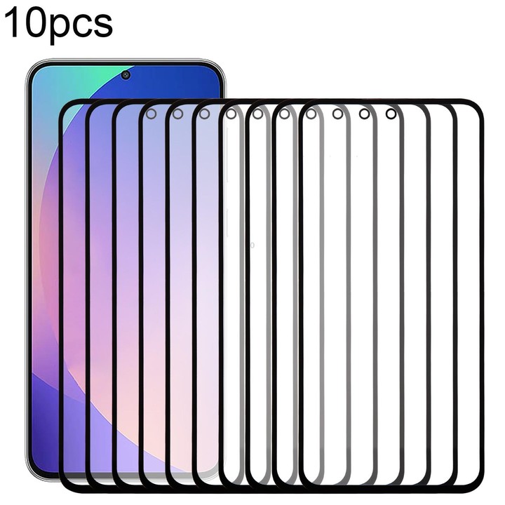 For Samsung Galaxy F56 SM-E566B 10pcs Front Screen Outer Glass Lens with OCA Optically Clear Adhesive