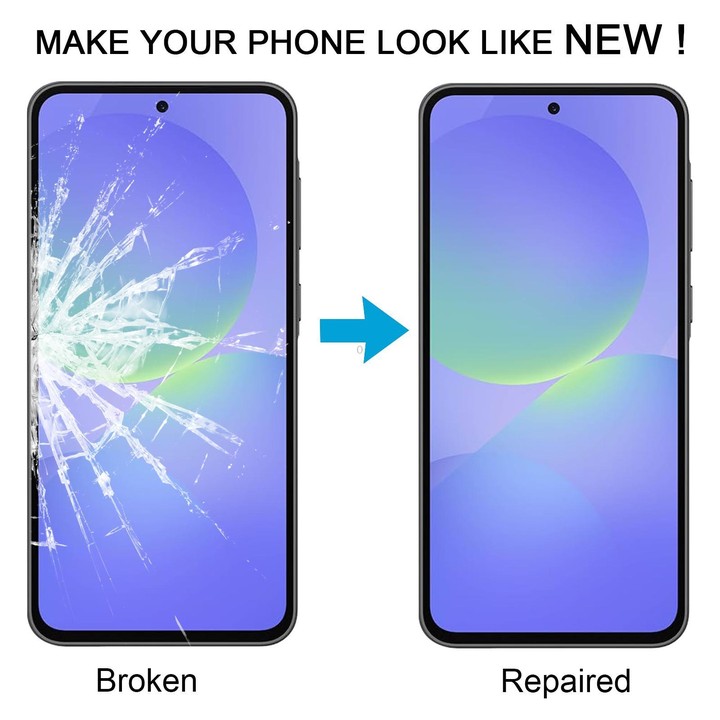 For Samsung Galaxy A36 SM-A366B 10pcs Front Screen Outer Glass Lens with OCA Optically Clear Adhesive
