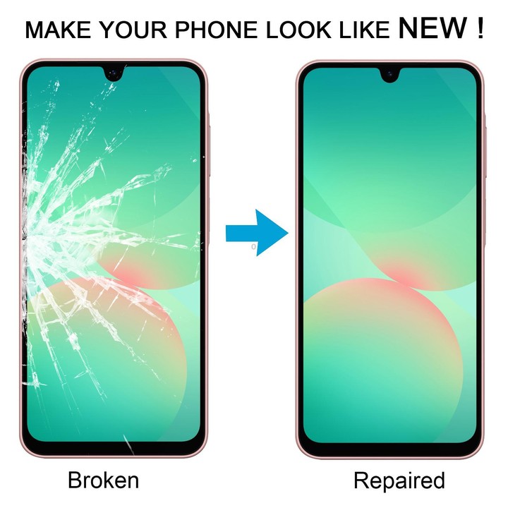 For Samsung Galaxy A26 SM-A266B 10pcs Front Screen Outer Glass Lens with OCA Optically Clear Adhesive
