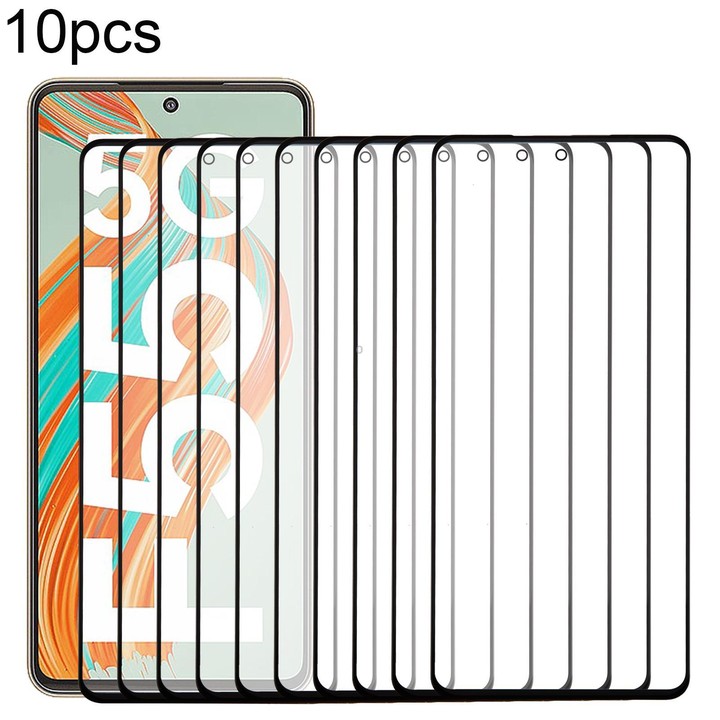 For Samsung Galaxy F55 SM-E556B 10pcs Front Screen Outer Glass Lens with OCA Optically Clear Adhesive