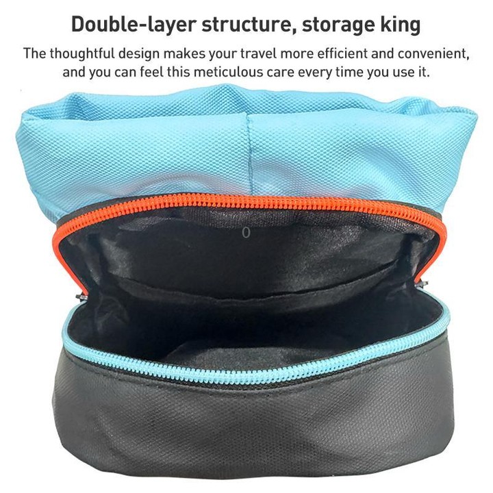 For Nintendo Switch 2 iPlay HBS-2838 Multi-function Portable Crossbody Storage Bag(Blue Orange)