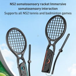 For Nintendo Switch 2 Joy-Con 1pair iPlay HBS-2839 Left and Right Handle Tennis Rackets(Black)