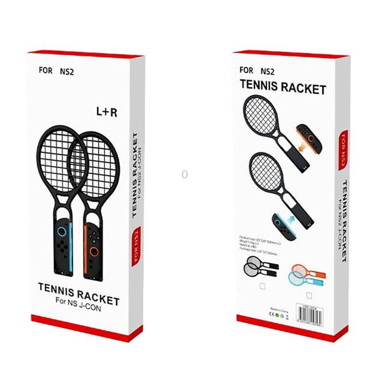 For Nintendo Switch 2 Joy-Con 1pair iPlay HBS-2839 Left and Right Handle Tennis Rackets(Black)