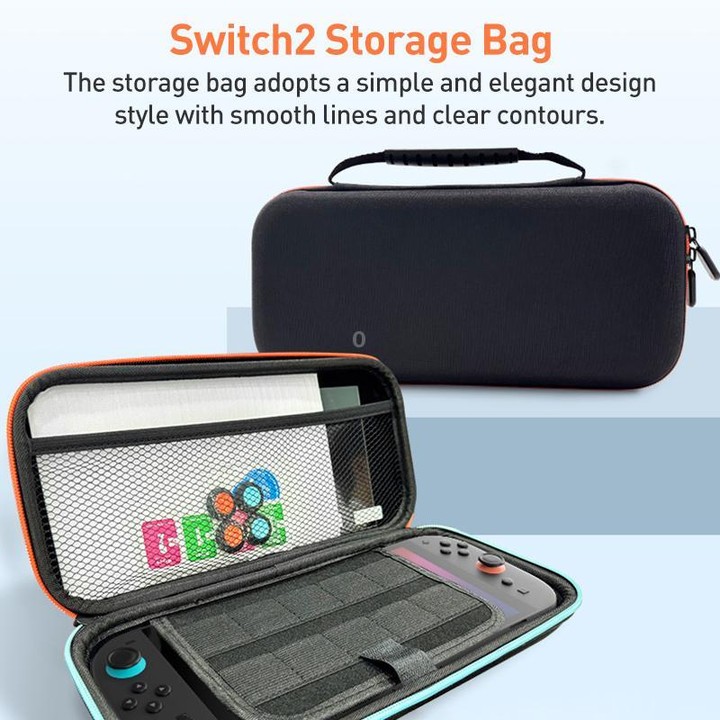 For Nintendo Switch 2 iPlay HBS-2840 Handle Protection Set Storage Bag(Black)