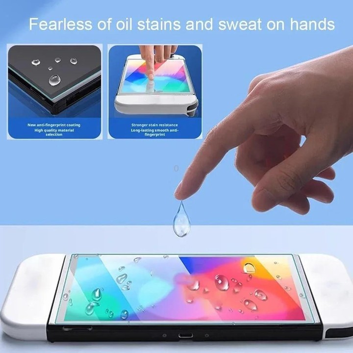 For Nintendo Switch Dust-Free Warehouse HD Curved Edge Tempered Film