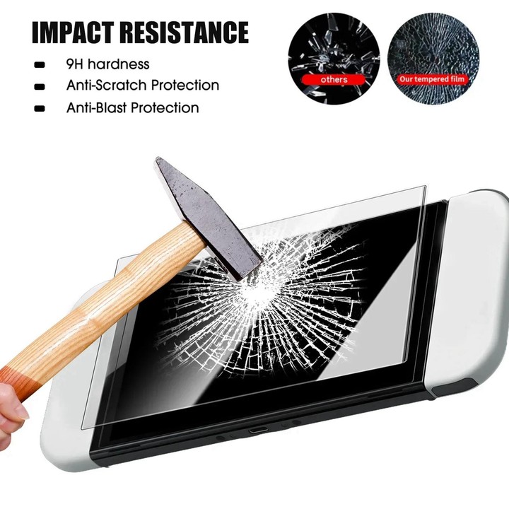 For Nintendo Switch Dust-Free Warehouse HD Curved Edge Tempered Film