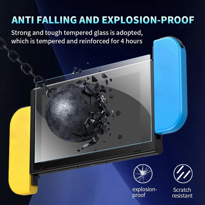 For Nintendo Switch Dust-Free Warehouse HD Curved Edge Tempered Film