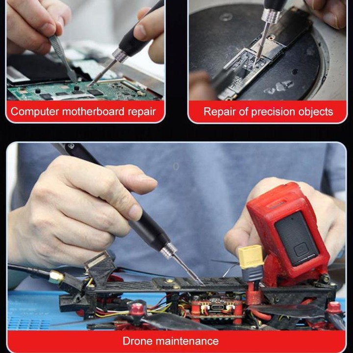S20 20W 9V Handheld Precision Soldering Iron with 3 Soldering Tips(US Plug)