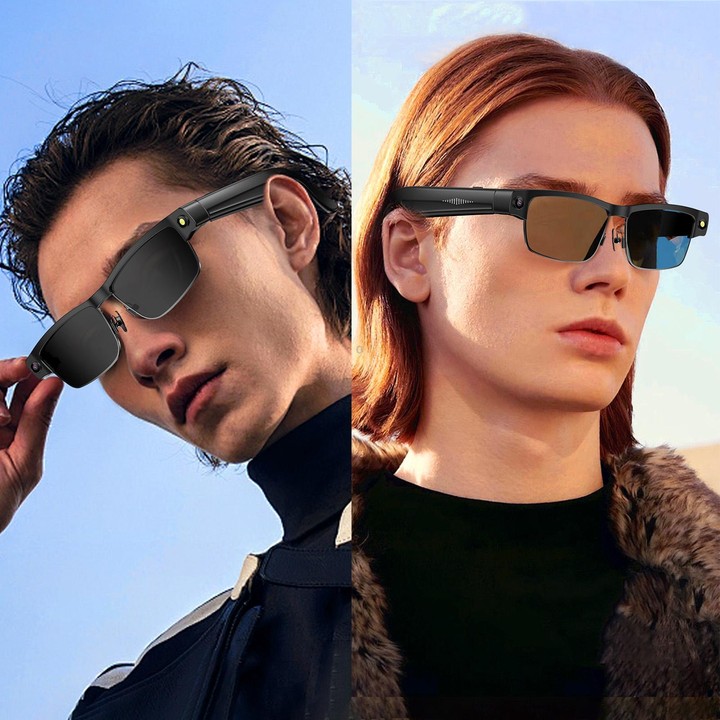 L802 Smart Glasses with 8MP HD Camera Video Recording WiFi Transmission Al Smart Voice Assistant Smart Wearable Headset(Sunglass