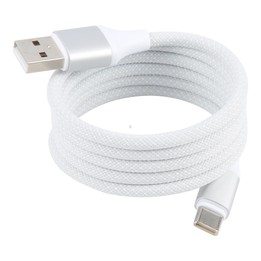 ZGA CB11 5A USB to Type-C Aluminum Alloy Magnetic Data Cable, Length: 1m(White)