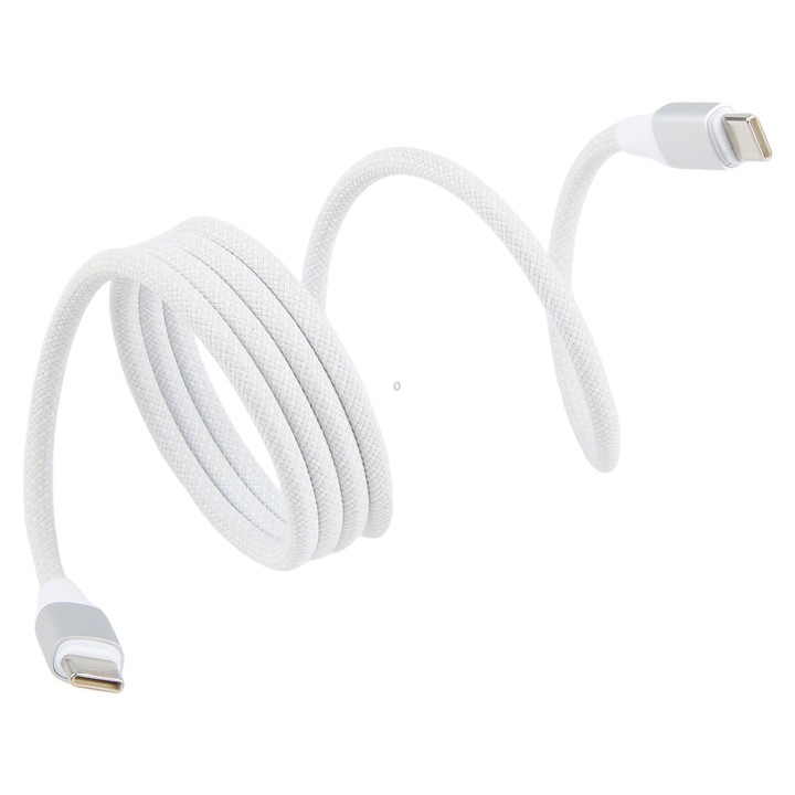 ZGA CB13 60W Type-C to Type-C Aluminum Alloy Magnetic Data Cable, Length: 1m(White)