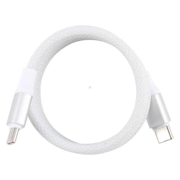 ZGA CB13 60W Type-C to Type-C Aluminum Alloy Magnetic Data Cable, Length: 1m(White)