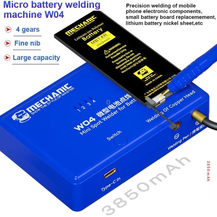 Mechanic W04 Portable Mini Battery Spot Welding Machine PCB Short Circuit Detector