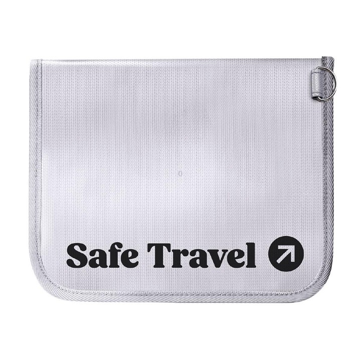 MOMAX SR53E 1-World Airliner Fireproof Storage Bag, Size: 218x235mm(Grey)