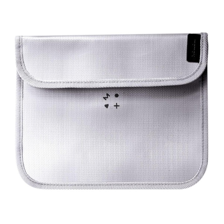 MOMAX SR53E 1-World Airliner Fireproof Storage Bag, Size: 218x235mm(Grey)
