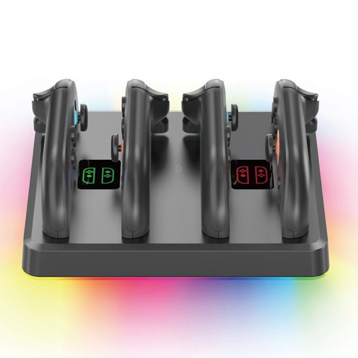 For Nintendo Switch 2 OIVO IV-SW224 Game Controller Magnetic Charging Stand(Black)